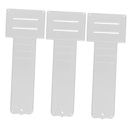 STOBOK 3 Stück ausstechplatte scrapbbok gießform Teller bastelzeug Kartenherstellung Stanzen Prägeschablonen Kartenstanzform Kartenform mit Push-Pull-Mechanismus Schneidwerkzeug Eisen von STOBOK
