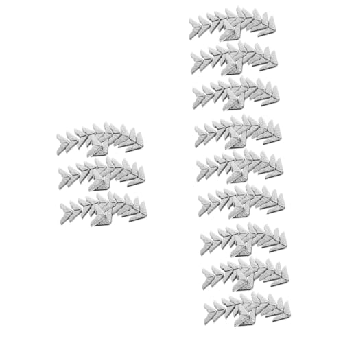 STOBOK 4 Sätze Notebook-eckenschutz Geformt Rand Kantenschutz Sockelleiste Buchecken Buch-Ecken-verzierung Eckenschutz Für Ordner Ecken Für Notizbuch Fotoecken Metall Silver 40 Stück * 4 von STOBOK