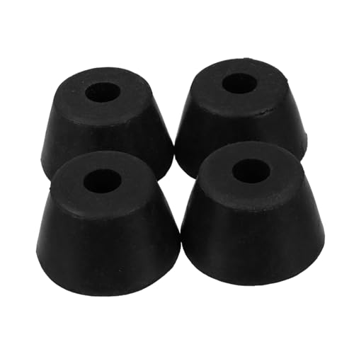 STOBOK 4 Stück Gummifüße Flugbrett Tragetaschen Universal Antivibrationspad Trockner Antivibrationspads Aluminium Stoßdämpfer Universal Pad Klimaanlagen Stoßpads Schwarz von STOBOK