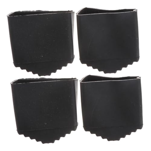 STOBOK 4 Stück Leiter rutschfeste Matte Leiterfüße Anti-rutsch-Abdeckung rutschfeste Abdeckungen Für Klappleitern Leiter rutschfeste Füße Leiterstabilisator Leiter Fußmatte Gummi Black von STOBOK