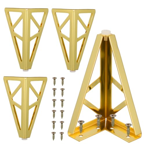 STOBOK 4 Stück Möbelfußstützen Bankstützbeine Regalbeine Goldene Möbelbeine Sofabeine Ersatz Esstischbeine Robuste Möbelfüße Goldener Kaltgewalzter Stahl STOBOK 4 Stück Möbelfußstützen Bankstützbeine Regalbeine Goldene Möbelbeine Sofabeine Ersatz Esstischbeine Robuste Möbelfüße Goldener Kaltgewalzter Stahl von STOBOK