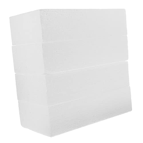 STOBOK 4stücke Schaumstoffblöcke Zum Basteln Quadratische Weiße Würfel Für DIY-projekte Große Modellierblöcke Zum Malen Und Dekorieren Bastelschaumstoffblöcke Für Handwerk Und von STOBOK