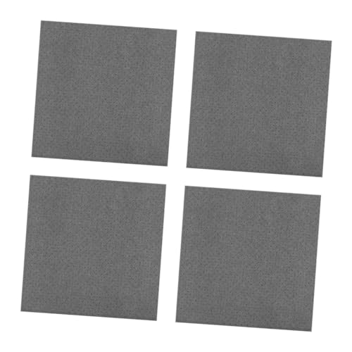 STOBOK 4 Stück Rutschfester Stoff Aus Filz rutschfeste Mattenteppiche rutschfeste Teppiche Kleine Polsterteppiche Getuftete Trägerstoffe Tragbarer Tritthocker Grey von STOBOK