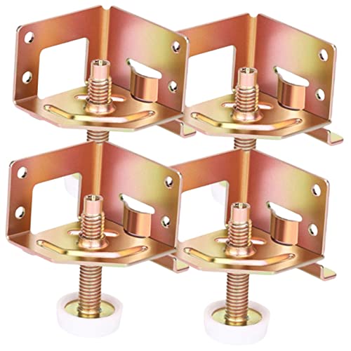 STOBOK 4 Stück Verstellbare Füße Anpassen Bank-nivellierfüße Einfach Einstellbare Möbelstufe Im Freien Füße Für Möbel Mit Teppich Ausgelegt Rose Gold Kaltgewalzter Stahl von STOBOK
