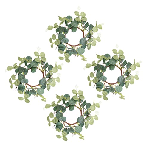 STOBOK 4 Stücke Ostern Kerzenringe Eukalyptus Kerzenkranz Frühlingskranz Osterkranz Kerzen Kranz Ringe Kerzenhalter Osterdeko für Stumpenkerzen Stabkerzen Frühling Landhaus Deko STOBOK 4 Stücke Ostern Kerzenringe Eukalyptus Kerzenkranz Frühlingskranz Osterkranz Kerzen Kranz Ringe Kerzenhalter Osterdeko für Stumpenkerzen Stabkerzen Frühling Landhaus Deko von STOBOK