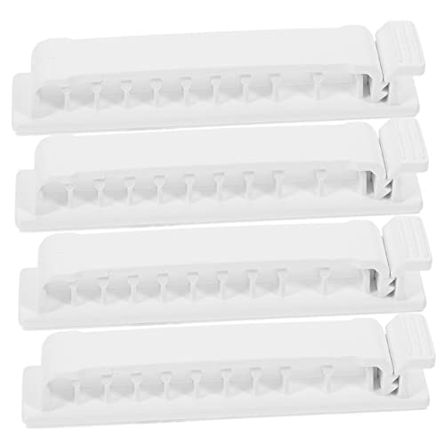 STOBOK 4Stücke Kabelhalter für Schreibtisch Verstellbare Kabelclips zur Kabelorganisation Selbstklebend für USB Stromkabel Installieren Stabil von STOBOK