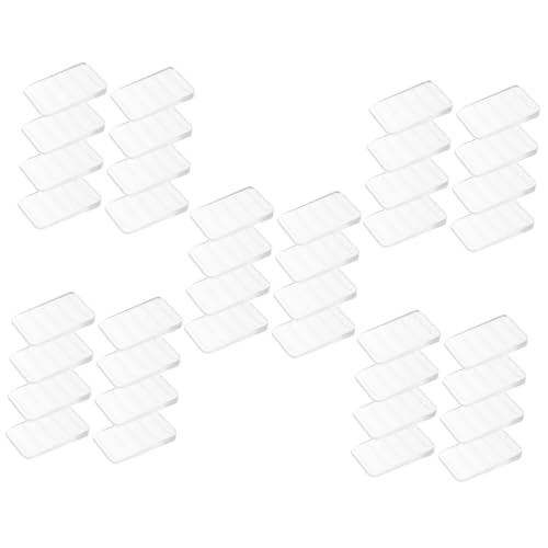 STOBOK 5 Sätze Teiliges Transparente Möbel Werkzeugunterlagen Kunststoff Abstandshalter Für Möbel Leveling Wedges Für Tische Und Installieren Und Praktisch Für Täglichen 8 Stück * 5 von STOBOK