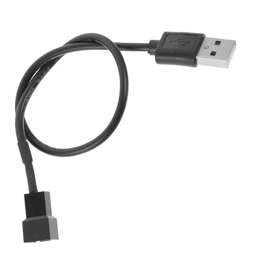 STOBOK 5 Stück Teiliges USB zu Pin Kabel für Pc Gehäuse Lüfter Lange Adapterkabel für Desktop Notebook Lüfter Zuverlässige Kupferkonstruktion für Stabile Signalübertragung von STOBOK