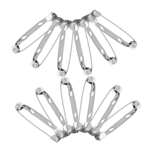 STOBOK Sicherheitsnadel Broschennadeln Metall 50 Stück mit Verriegelungskopf Silber 30mm mit Löchern Selbstgemacht Schmuckzubehör Basteln Kleidung Accessoires Sicherer Verschluss für Damen und Herren STOBOK Sicherheitsnadel Broschennadeln Metall 50 Stück mit Verriegelungskopf Silber 30mm mit Löchern Selbstgemacht Schmuckzubehör Basteln Kleidung Accessoires Sicherer Verschluss für Damen und Herren von STOBOK