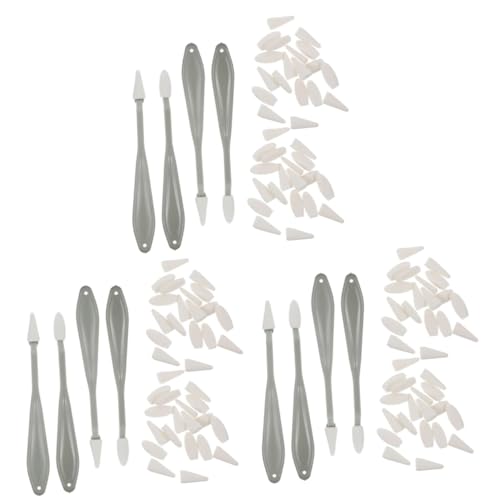 STOBOK 6 Sätze Kunst-Radierstift Stecker Radiergummi Werkzeug Mixer Mischstäbe zum Zeichnen Malradierer mischen Baumstumpf Messerschärfer Schwammkopf einstellen Plastik + Schwamm von STOBOK