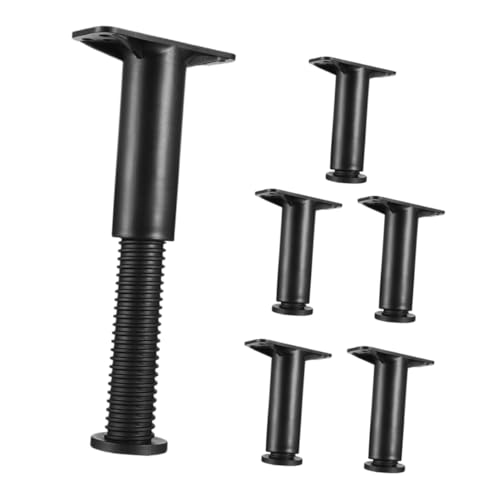 STOBOK 6 Stück Bettgestell Universal- Extender Möbel Basen Unterstützung Unterstützt Beine Erhebend Bettbeinverlängerungen Verstellbare Füße Erhöhung Der Bettfüße Kunststoff Stahl Black STOBOK 6 Stück Bettgestell Universal- Extender Möbel Basen Unterstützung Unterstützt Beine Erhebend Bettbeinverlängerungen Verstellbare Füße Erhöhung Der Bettfüße Kunststoff Stahl Black von STOBOK
