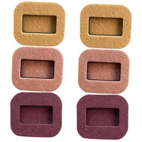 STOBOK 6 Stück rutschfeste Matte Rollen Stuhlfüße Bodenschoner Anti-Fußmatten für Möbel Bett Stuhl Bordbodenschützer stühle Bodenschoner aus Gummi Stuhlrolle Tasse gefühlt von STOBOK