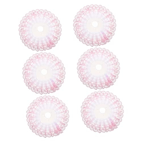 STOBOK 6St Blumenstrauß Torus Blumenstrauß-Basishalter Braut Hut Strauß Spitzenhut Blumenstraußhalter Spitze die Blumen Zubehör Hochzeitsbedarf Behälter Blumenstrauß liefert Polyester von STOBOK