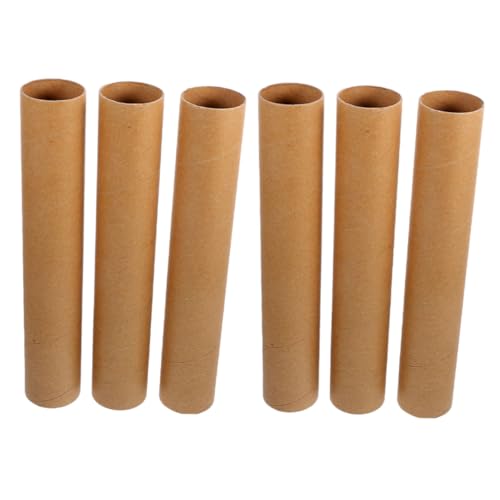 STOBOK Pappröhren Bastelpapierrollen Papprollen – 6 Stück Naturfarben Robust 30cm lang 5cm Durchmesser für Selbstgemacht Projekte Heimhandwerk Kunst Scrapbooking Verpackung Vielseitig Einsetzbar STOBOK Pappröhren Bastelpapierrollen Papprollen – 6 Stück Naturfarben Robust 30cm lang 5cm Durchmesser für Selbstgemacht Projekte Heimhandwerk Kunst Scrapbooking Verpackung Vielseitig Einsetzbar von STOBOK