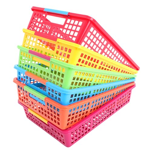 STOBOK 6stücke Teiliges Kunststoff-aufbewahrungskorb Klassenzimmer Bunte Organizer Dokumente Snacks Und Spielzeug Stapelbare Aufbewahrungslösungen STOBOK 6stücke Teiliges Kunststoff-aufbewahrungskorb Klassenzimmer Bunte Organizer Dokumente Snacks Und Spielzeug Stapelbare Aufbewahrungslösungen von STOBOK