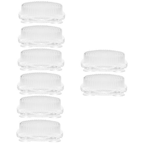 STOBOK 8stücke Transparente Blumensteckiggel Kunststoff Kenzan Blumenhalter Für Kreative Blumenarrangements ø Mit Starkem Saugnapf Für Stabilen Halt Und Einfache Anwendung von STOBOK