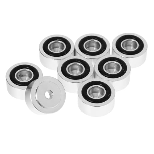 STOBOK 8 Stück Aluminium Legierung Lautsprecher Füße Antivibrations Pads für Lautsprechergehäuse Möbel und rutschfest Langlebig Installieren Schützend für Böden und Wände von STOBOK