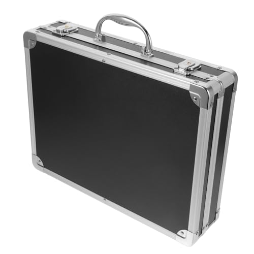 STOBOK Aluminium Werkzeugkasten Aluminium Tragekoffer Aktentaschen Für Männer Aktenkoffer Für Männer Metallkoffer Aktenkoffer Für Männer Metallkoffer Aluminiumkoffer von STOBOK