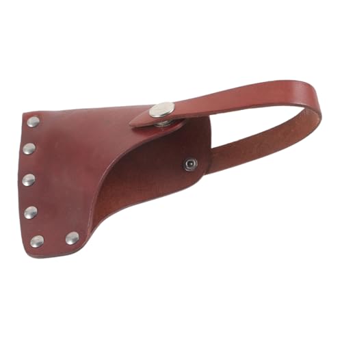 STOBOK -Beschützer Beil zum Campen Überlebensaxt Camping Axtabdeckung Camping zubehör Axtkoffer Axthülle aus Leder Schutzhülle für die Axtkopf Haut Brown von STOBOK