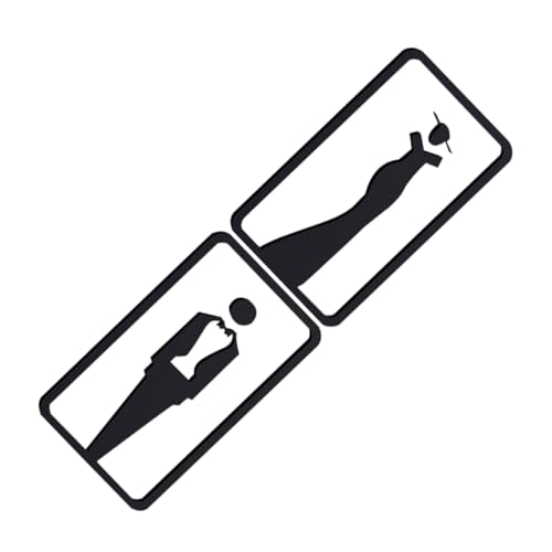 STOBOK Elegante 2er-pack Acryl-toilettenschilder Selbstklebende Türaufkleber für Männer und Frauen Geschäfts- und Privatwaschraumkennzeichnung STOBOK Elegante 2er-pack Acryl-toilettenschilder Selbstklebende Türaufkleber für Männer und Frauen Geschäfts- und Privatwaschraumkennzeichnung von STOBOK