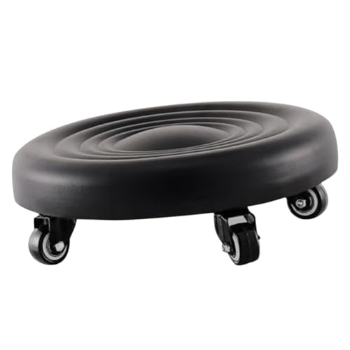 STOBOK Flaschenzughocker Sitz tragbar Stühle mit Beinen Hochstuhl Stool bürohocker fußschalter badezimmerhocker rollstul Tritthocker Fußhocker Bettstufen Fußstütze Rostfreier Stahl Black von STOBOK