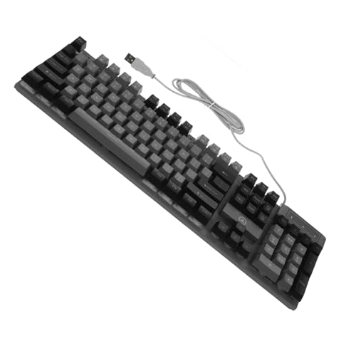 STOBOK Gaming Tastatur Tasten RGB Beleuchtung Kabelgebunden USB Büro Tastatur mit Mechanischem Tastenanschlag Ergonomischem Design Langlebiger Verarbeitung für Intensives von STOBOK