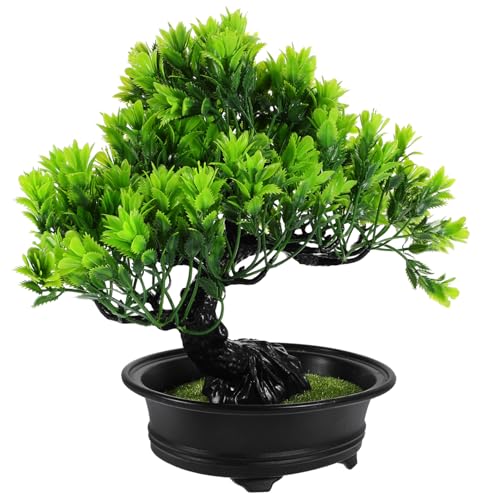 STOBOK Künstlicher Bonsai Baum mit Topf Realistischer Dekoration für Wohnzimmer Büro und Flur Kunstpflanze für Frische und Stilvolle Gestaltung STOBOK Künstlicher Bonsai Baum mit Topf Realistischer Dekoration für Wohnzimmer Büro und Flur Kunstpflanze für Frische und Stilvolle Gestaltung von STOBOK