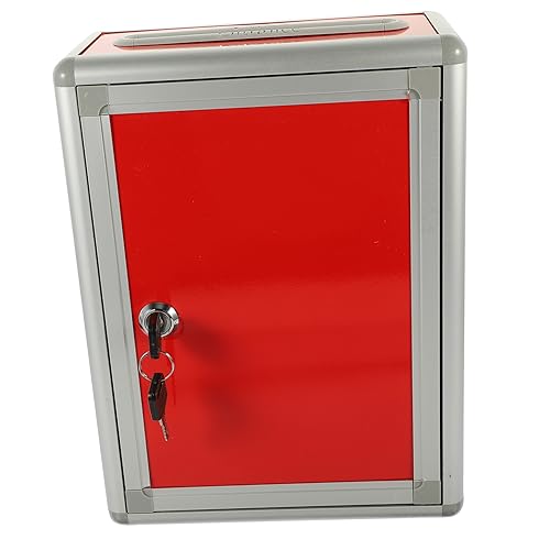 STOBOK Aluminiumlegierung Wandhalterung Mailbox Wiederverwendbare Briefkasten Vorschlag Box Für Kirche von STOBOK