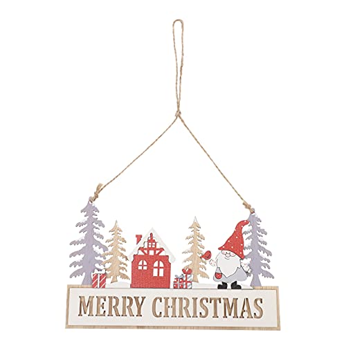 STOBOK Schriftzug Weihnachten Holzschild Merry Christmas Türschild Vintage Shabby Deko- Wandbild für Christbaumschmuck Weihnachtsbaum Plaque Board Tür Wand Fenster Tür Weihnachtsdekoration von STOBOK