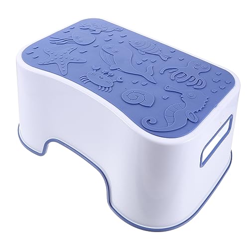 STOBOK Toiletten-tritthocker Aus Kunststoff Badezimmerhocker Mit Stabiler Konstruktion Fußhocker Für Erwachsene Und Kompakt Und Leicht Zu Verstauen von STOBOK