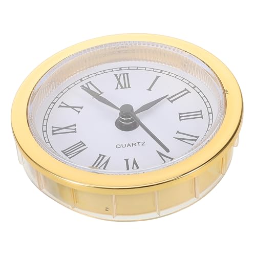 STOBOK Runder Uhreinsatz Vintage Uhr Selbstgemacht Quarz Uhrwerk Batteriefrei für Verschiedene Einrichtungsstile von STOBOK