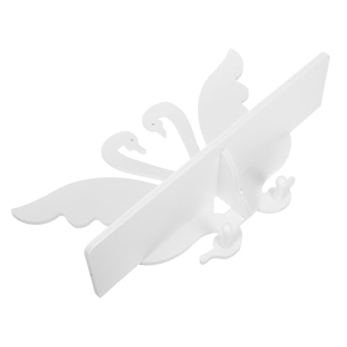 STOBOK Wandregal aus Schwebend mit montiert Form Kindergarten Regal zur Wandmontage wandschwimmendes Regal schwimmende Regale kleines Schweberegal modernes Schweberegal Plastik Weiß STOBOK Wandregal aus Schwebend mit montiert Form Kindergarten Regal zur Wandmontage wandschwimmendes Regal schwimmende Regale kleines Schweberegal modernes Schweberegal Plastik Weiß von STOBOK