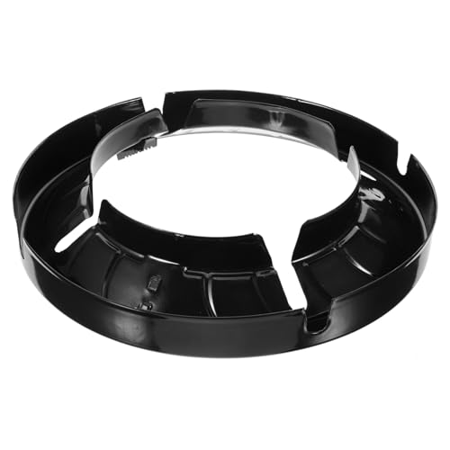 STOBOK Windschutzscheibe Braten Gestell Wokständer für Gasherd Induktion Gasherd-Wok-Ständer Wok-Ring Haushalts-Wok-Ständer Backofen-Wok-Unterstützung Emaille Black von STOBOK