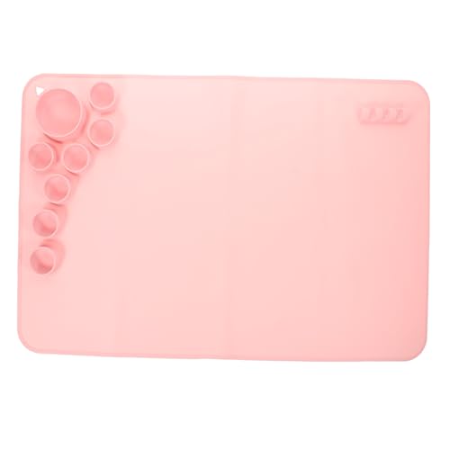 STOBOK Zeichenmatte aus Silikon zappeln Perlenbretter silikonmatte Malunterlage für Bastler Silikonform tischsets silikonpad selber basteln DIY Epoxid-Silikon-Matte Kieselgel Rosa von STOBOK