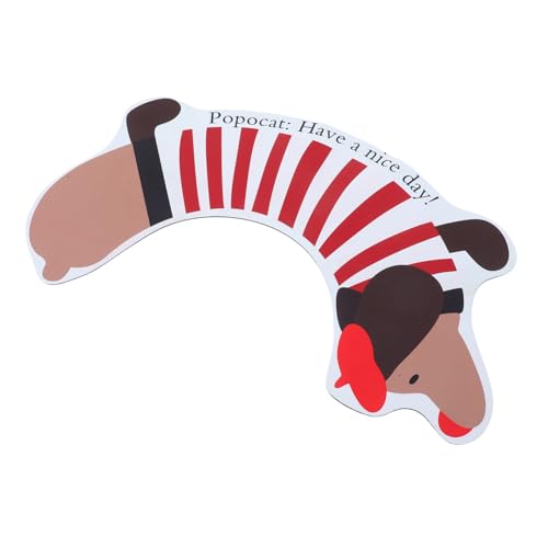 STOBOK rutschfeste Bodenmatte Toilettenvorleger in U-Form waschbar Toilettenbodendecker Badezimmerbodenmatte Toilettenmatte Cartoon-Tier-Teppich Badvorleger Polyester (Polyester) von STOBOK