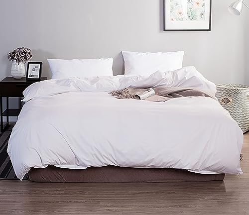 Nässeschutz Bettdeckenbezug Baumwolle Inkontinenzmittel Schutzbezug Bettdecke wasserdichte Atmungsaktiv mit Reißverschluss Bettdecke waschbar (Weiß, 135x200cm) von STODOMED