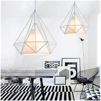 Deckenleuchte 3 Flammig Industrielle Höhenverstellbar Deckenlampe E27 Weiß für Schlafzimmer Esszimmer von STOEX