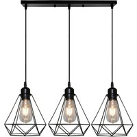 Industrielle Pendelleuchte 3x E27 20cm Metall Käfig Hängende Deckenleuchte für Wohnzimmer Esszimmer Industrielle Pendelleuchte 3x E27 20cm Metall Käfig Hängende Deckenleuchte für Wohnzimmer Esszimmer von STOEX