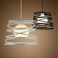 Pendelleuchte Modern Metall Eisen e27 Spirale Hängende Deckenleuchte für Küche Esszimmer 30CM Weiß Pendelleuchte Modern Metall Eisen e27 Spirale Hängende Deckenleuchte für Küche Esszimmer 30CM Weiß von STOEX