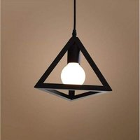 Schwarz Hängeleuchte Metall Dreieckiger Käfig Pendelleuchte Hängelampe e27 Vintage Pendelleuchte Schwarz Hängeleuchte Metall Dreieckiger Käfig Pendelleuchte Hängelampe e27 Vintage Pendelleuchte von STOEX