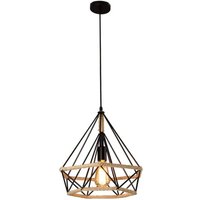 Vintage Pendelleuchte E27 Metall Käfig Hängende Deckenleuchte 25CM Schwarz für Küche Esszimmer Vintage Pendelleuchte E27 Metall Käfig Hängende Deckenleuchte 25CM Schwarz für Küche Esszimmer von STOEX