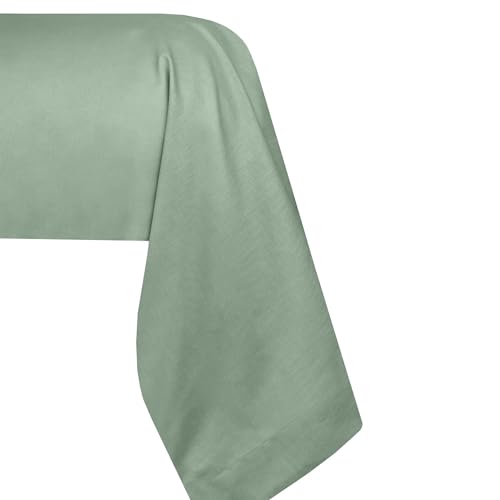 STOF - Kissenbezug für Nackenrolle, Größe 45 x 185 cm, Baumwoll-Perkal, 100% Baumwolle, Öko-Tex Zertifiziert, Farbe Grün, Modell Elysée - Bettwäsche für Zuhause von STOF
