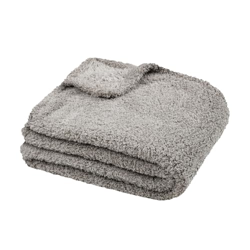 STOF - Kuscheldecke – Größe 180 x 220 cm – 100% Polyester – Farbe Natur – Modell Montreal – Decke – weich warm flauschig, einfarbig von Stof