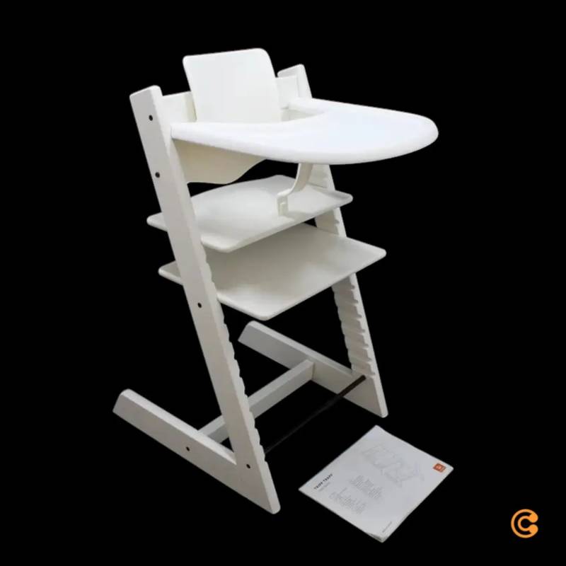 B-Ware Stokke Hochstuhl Set Tripp Trapp Kinderstuhl Weiß Baby Set Tablett Komplettset B-Ware Stokke Hochstuhl Set Tripp Trapp Kinderstuhl Weiß Baby Set Tablett Komplettset von STOKKE