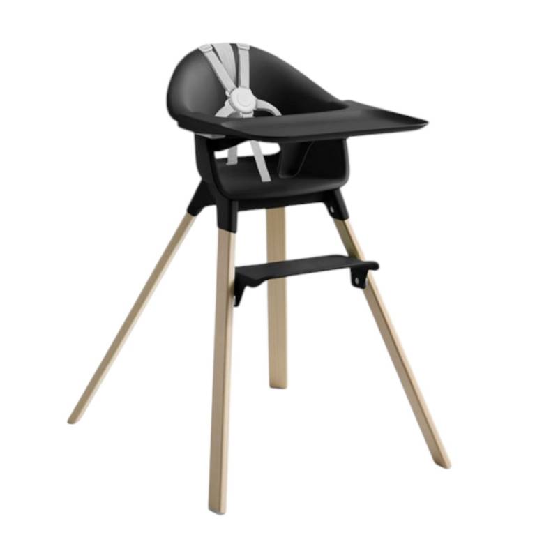 Stokke Clikk Hochstuhl Kinderhochstuhl Kombistuhl Kinderstuhl Black Natural B-Ware von STOKKE