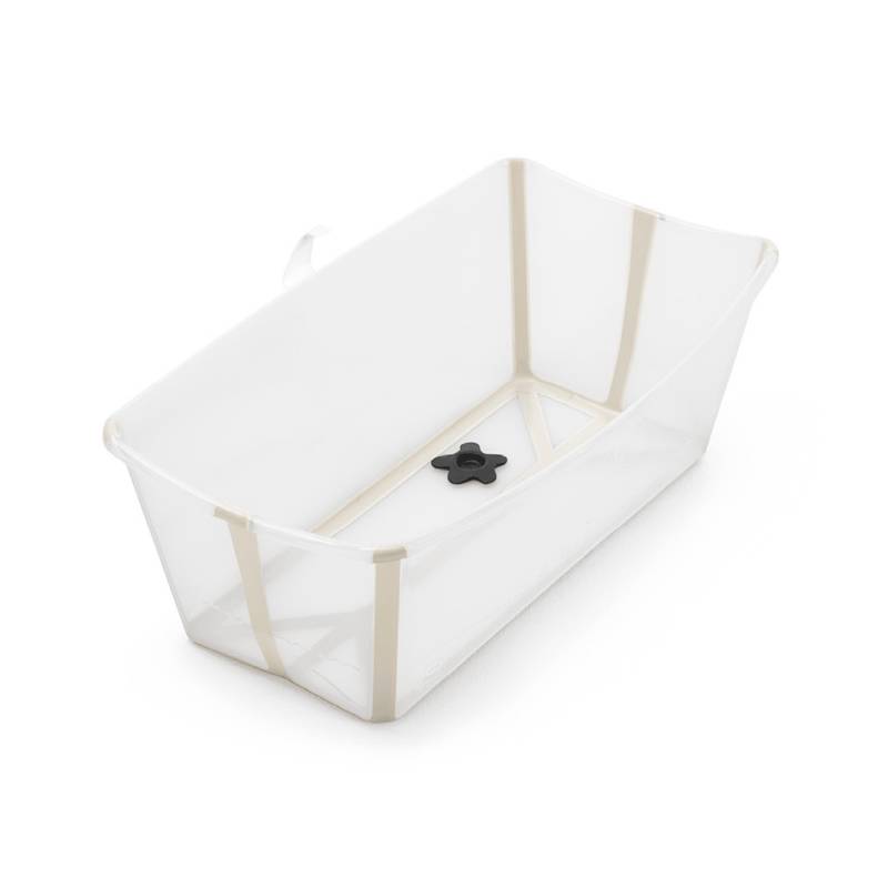 Stokke Flexi Bath Transparent Sandy Beige Babywanne Badewanne Mit Stöpsel B-Ware von STOKKE