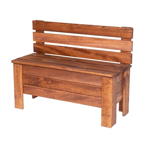 STOLMAK Gartenbox 71x54x29 cm Braun Kiefernholz Massiv Auflagenbox Kissenbox Gartentruhe Holztruhe Aufbewahrungsbox Truhe Kiste Gartenmöbel STOLMAK Gartenbox 71x54x29 cm Braun Kiefernholz Massiv Auflagenbox Kissenbox Gartentruhe Holztruhe Aufbewahrungsbox Truhe Kiste Gartenmöbel von STOLMAK
