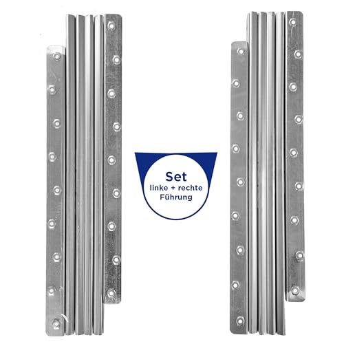 Stolmet Auszugsschiene Führungsschiene Für Tisch Länge 53 cm Zusammengeklappt 3 Einlagen 50 cm Auszugssysteme Schienen von STOLMET