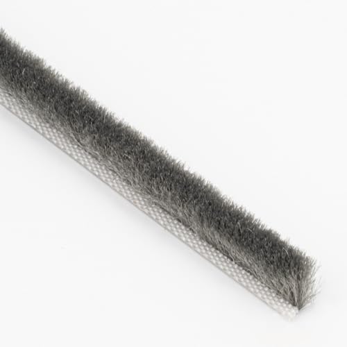 10m Bürstendichtung für C-Nut 6,9 mm – Grau – Höhe 7 mm – Staubdichtung, Zugluftstopper, Abdichtung für Türen & Fenster von STOLTMANN