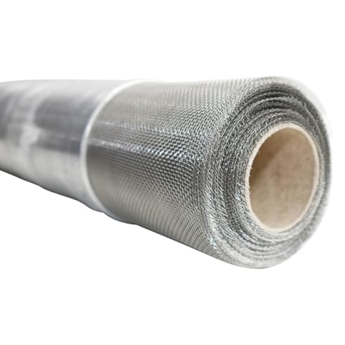Trittfestes Edelstahlgewebe V2A, 120 cm breit – 14 Mesh (1,4 x 1,4 mm) | Drahtstärke 0,22 mm| Für Lichtschachtabdeckungen & Insektenschutz, 1 m von STOLTMANN